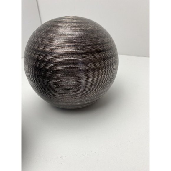 Brown Balls Center piece / Spheres Decor Balls 2 Pcs Decorative - Picture 6 of 14